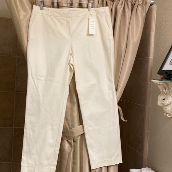 Charter Club Pants - Vintage new Charter Club vanilla color cotton & spandex  pants ankle length